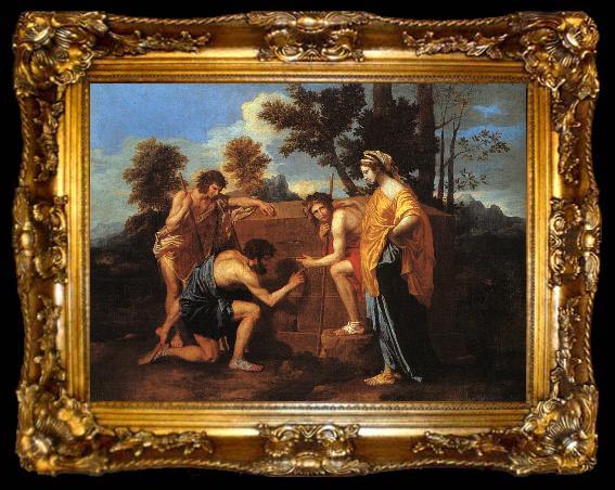 framed  Nicolas Poussin Et in Arcadia Ego, ta009-2